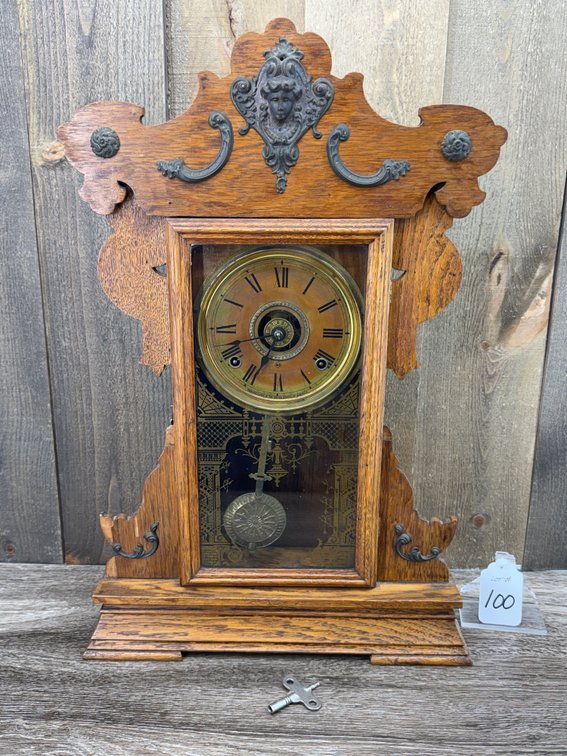 Oak Seth Thomas Mantel Clock