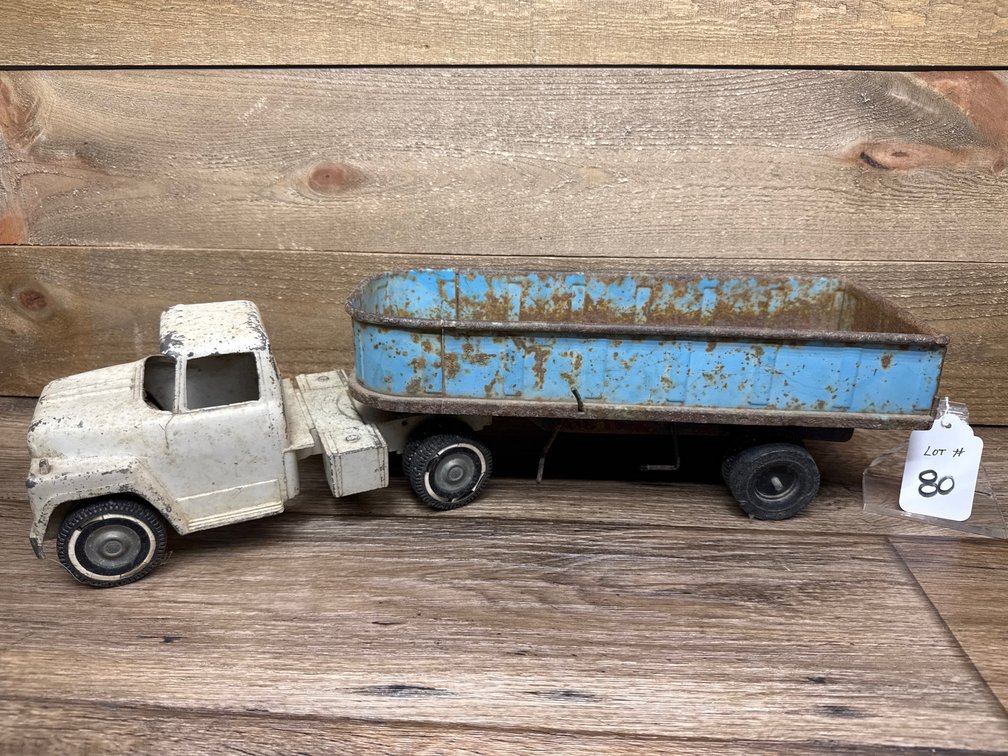 Vtg. ERTL Truck & Dump Trailer