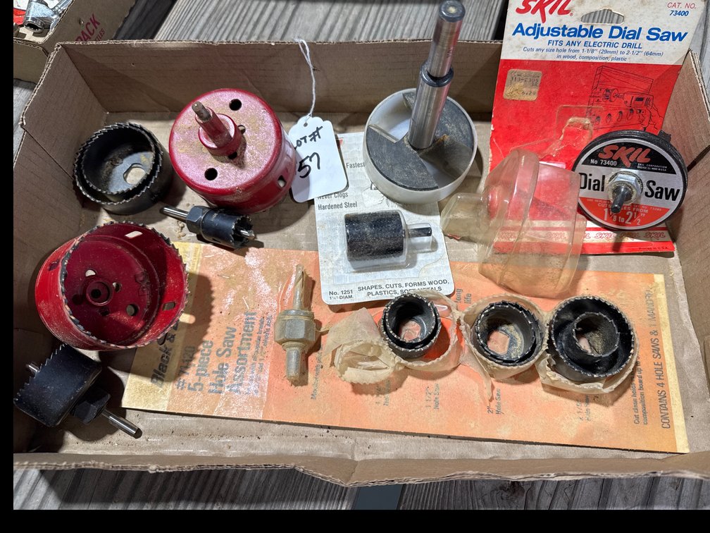 Hole Saw Assortment / Dial Saw /Roto Rasp 