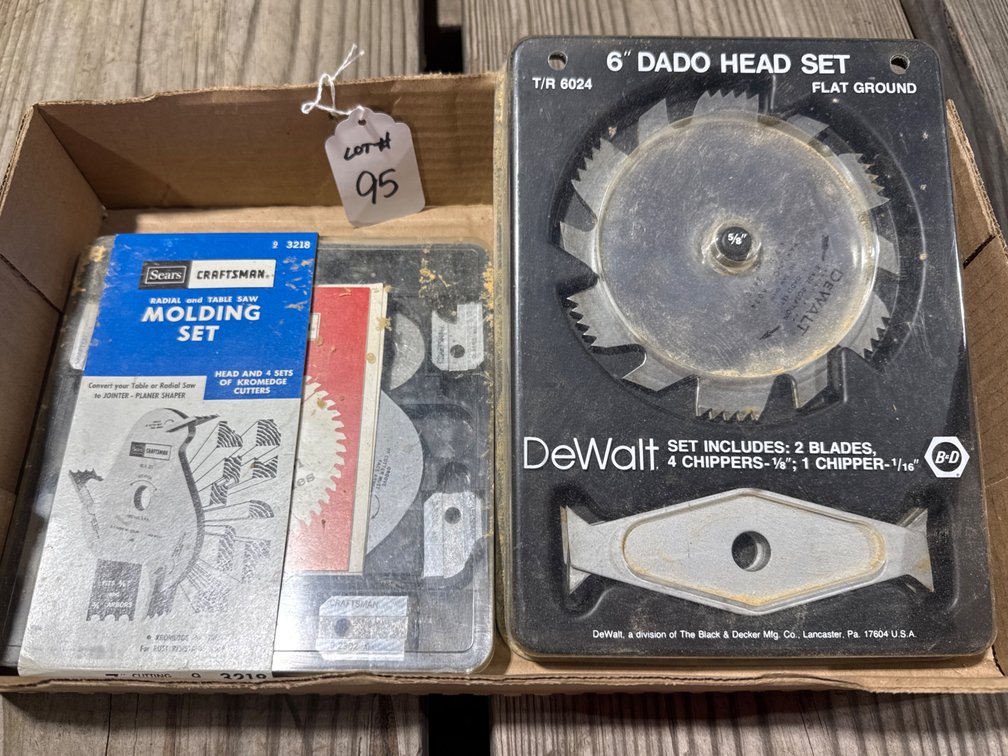 DeWalt 6” Dado Head Set & Craftsman 7” Molding Set
