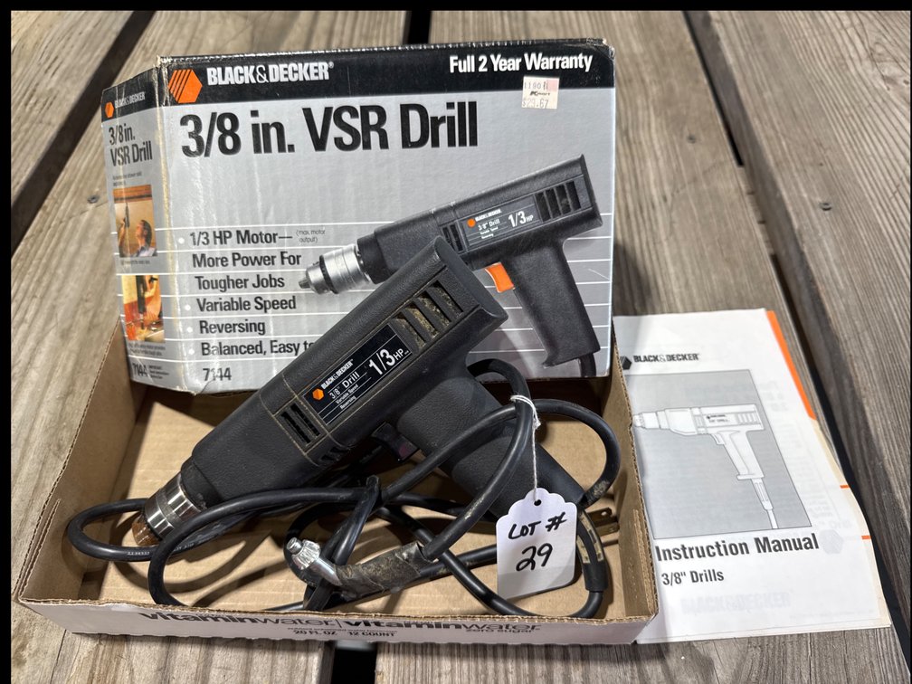 B & D 3/8” VSR Drill 