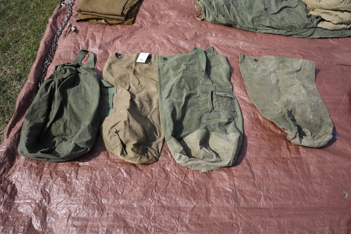 Lot of (4) Army Duffle Bags