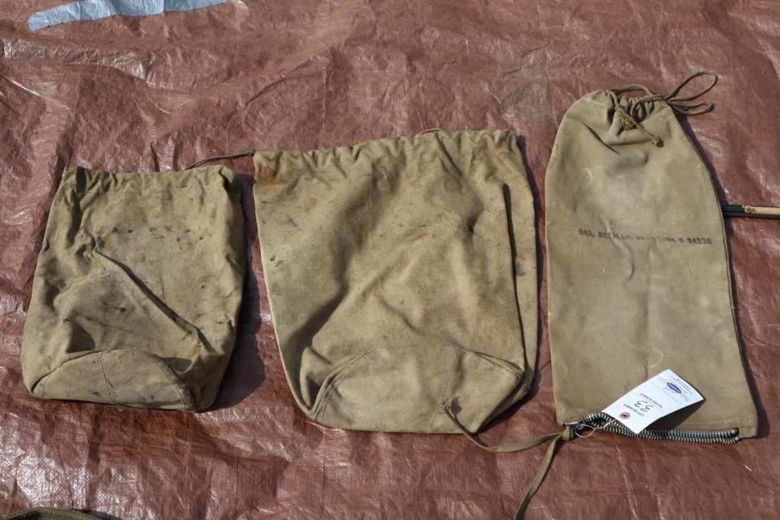 Lot of (3) Vintage Military Bags