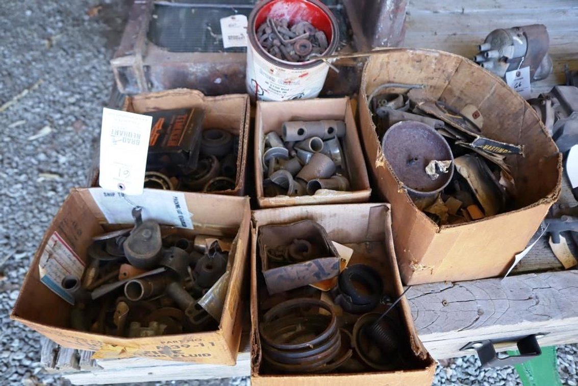Lot of (5) Boxes of Misc. Vintage Tractor Parts