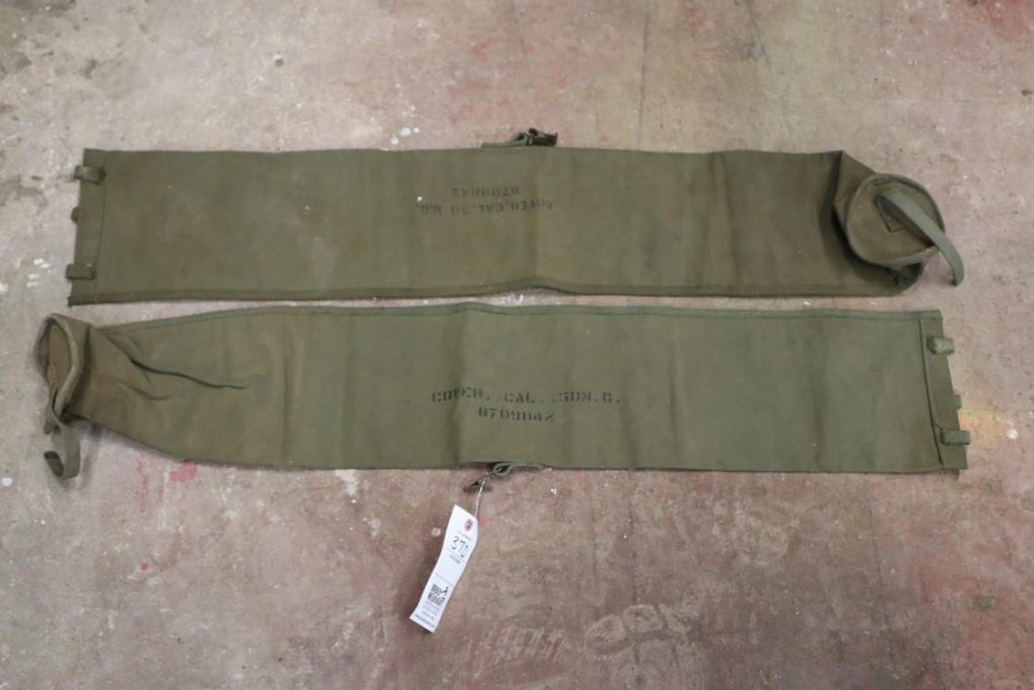 Lot of (2) Vintage Machine Gun Covers