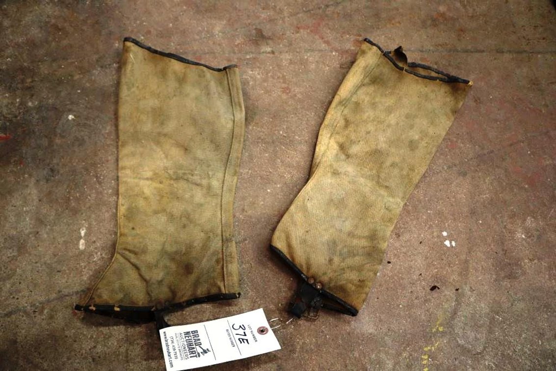 Pair of WW1 Boot Chaps (Protection against barbed wire)
