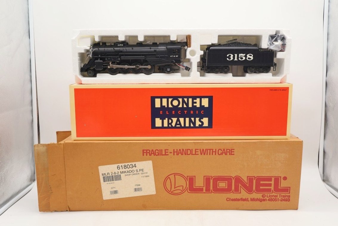 Lionel Santa Fe Mikado Steam Locomotive and Tender