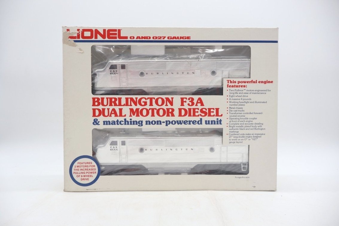 Lionel Burlington F3A Dual Motor Diesel Engines Set