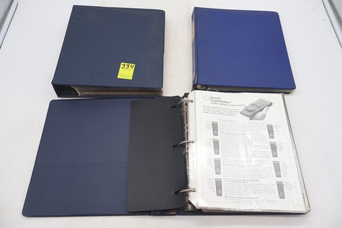 Lot of 3 Binders of Lionel Advertisments