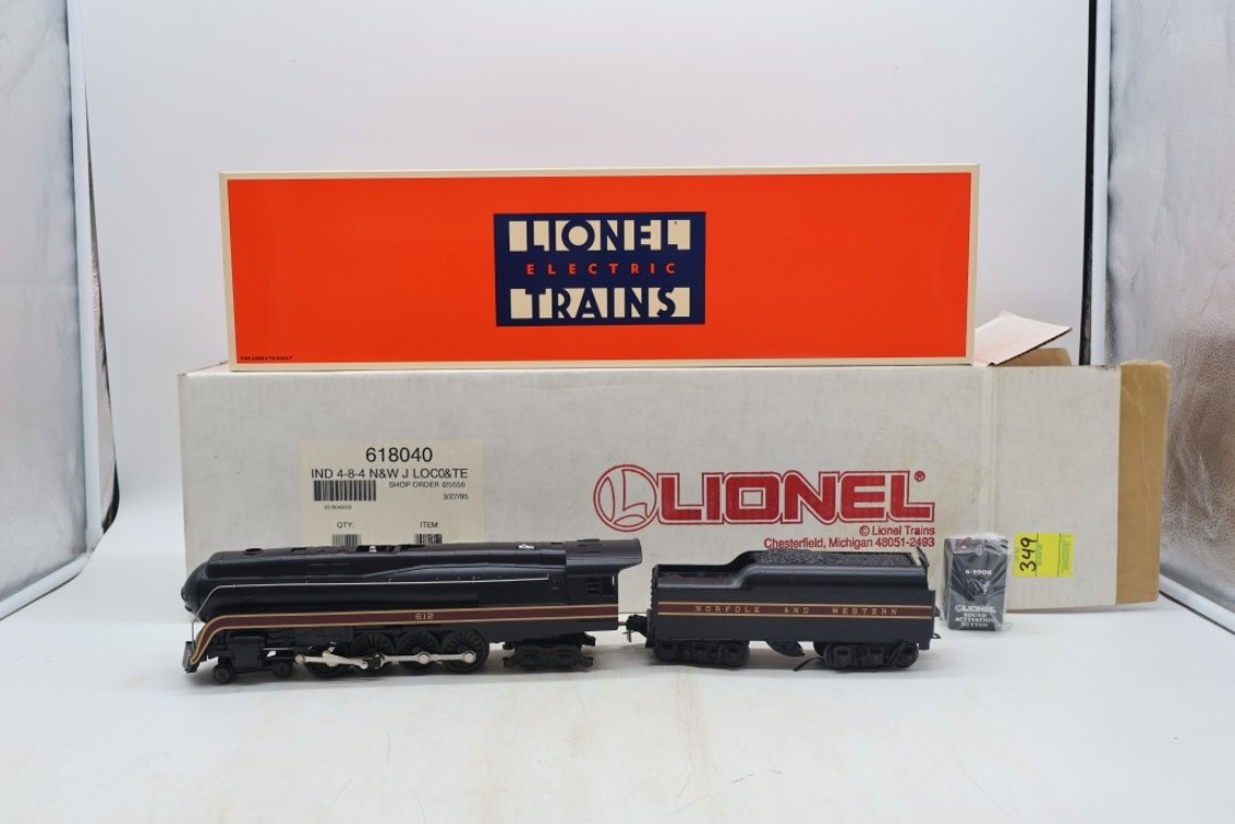 Lionel 4-8-4 Norfolk and Western "J" Locomotive and Tender