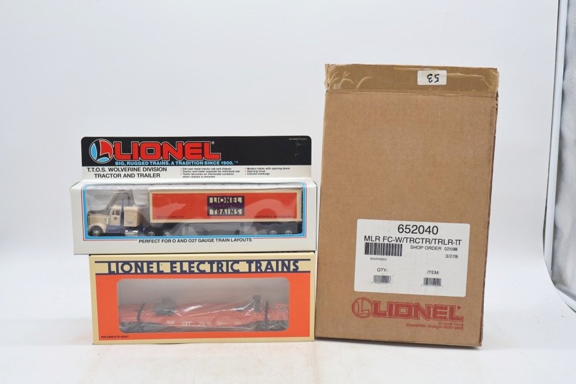 TTOS Flatcar w/ Tractor Trailer Set