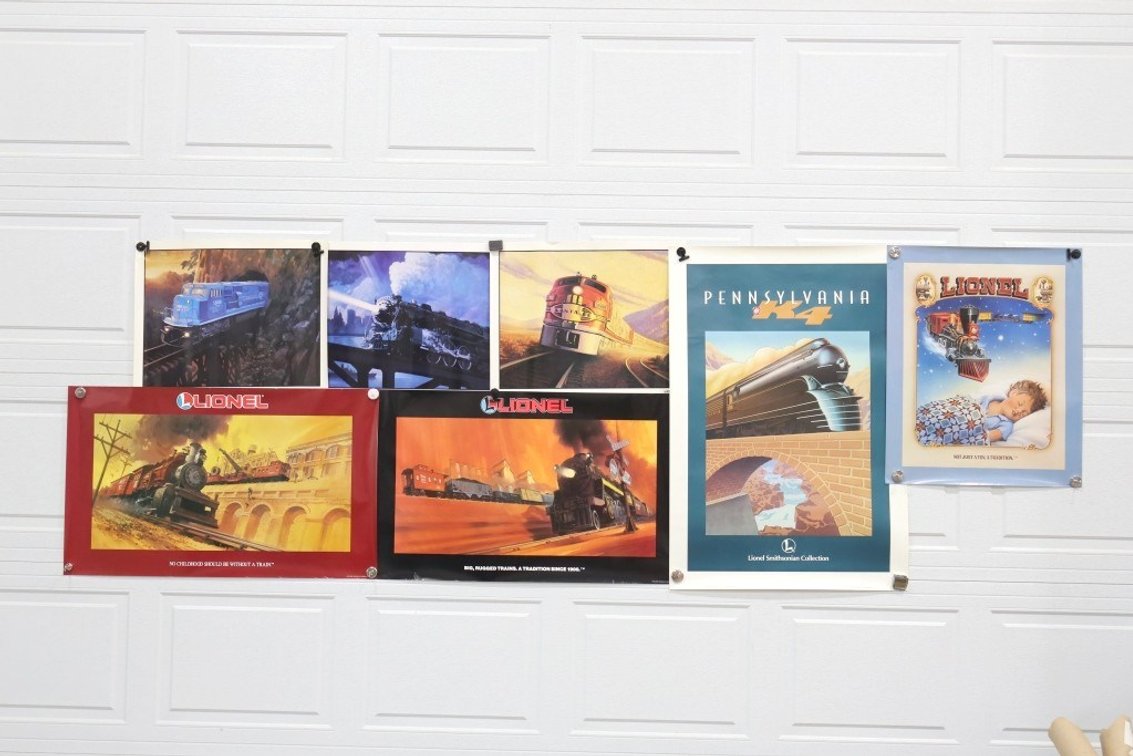 Lot of Train Posters