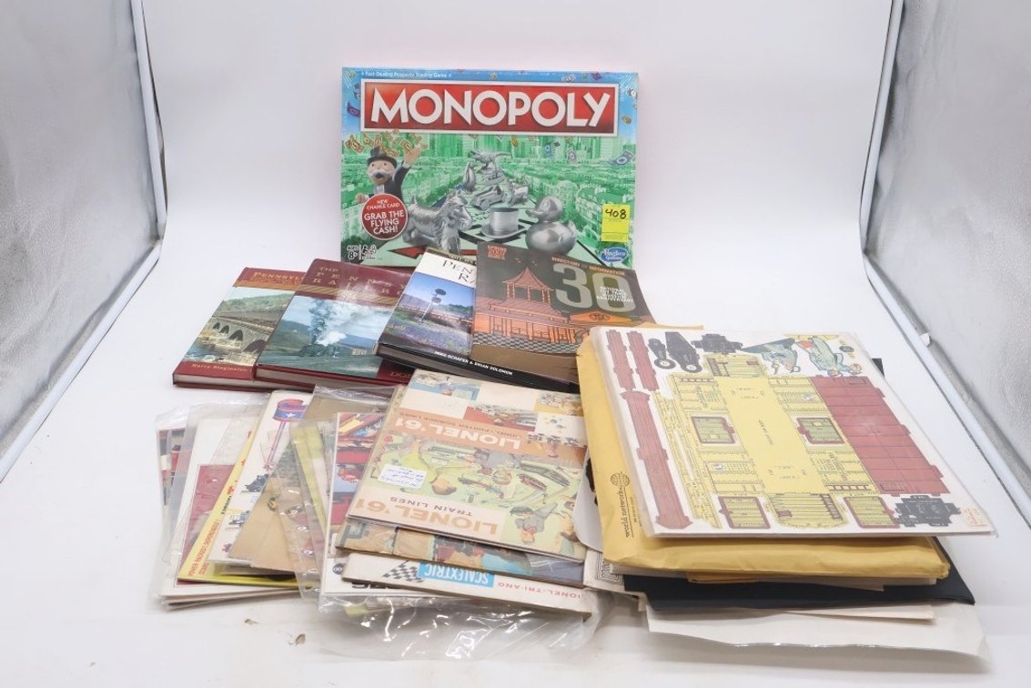 Lot of Assorted Train Books and Advertisements