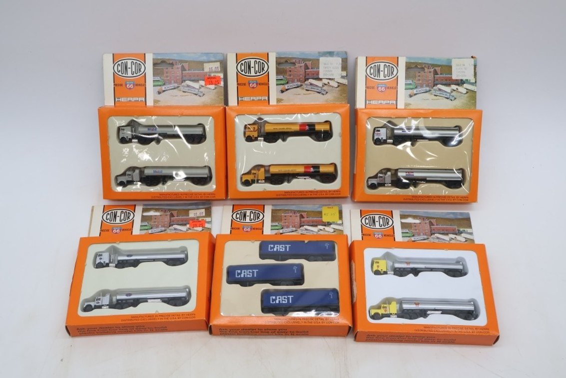 Lot of (6) N Scale Semi Tractor Sets