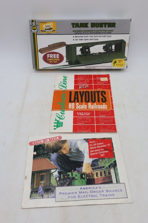 Lot of HO Scale Tank Buster and Books