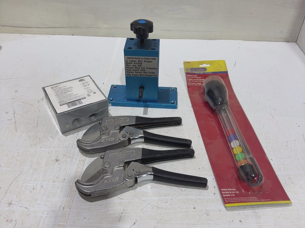 Wire Stripper, 2 PVC Cutters etc