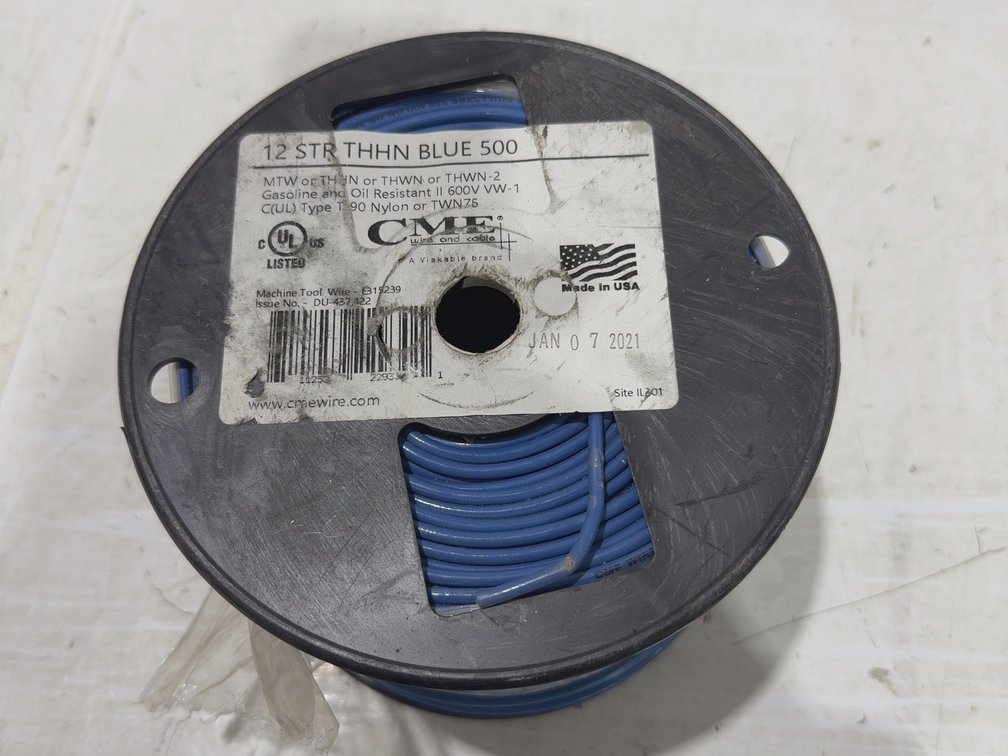 12 STR THHN Blue 500