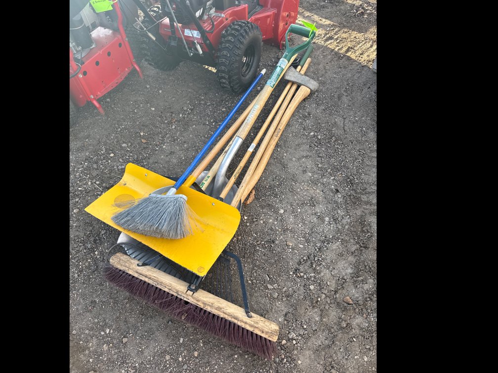 Shovels, rakes, brooms