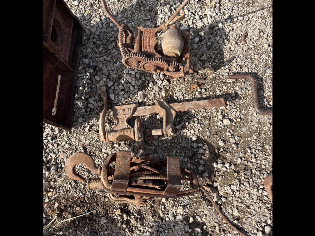 Ratchet, bench clamp, sharpener