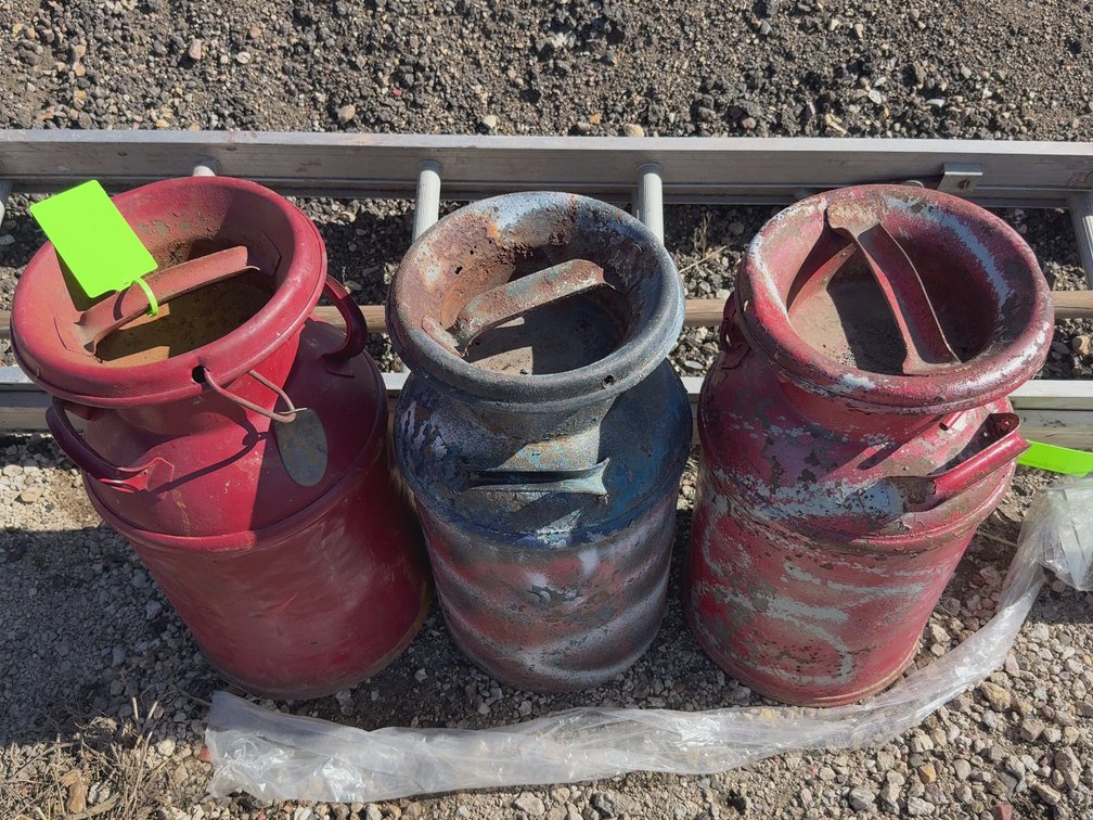3 milk cans