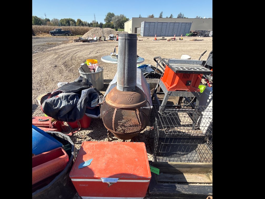 Cooler and firepit
