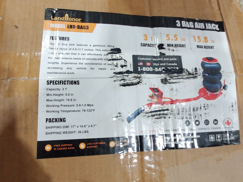 LandHonor 3bag Air Jack - new