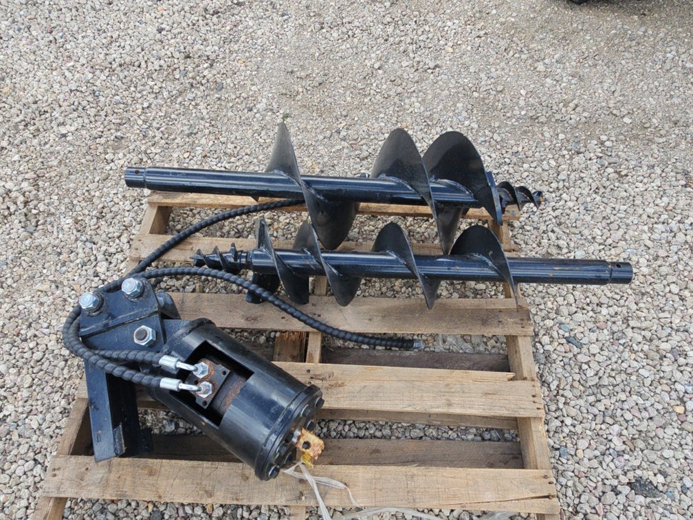 Mini Excavator post hole auger