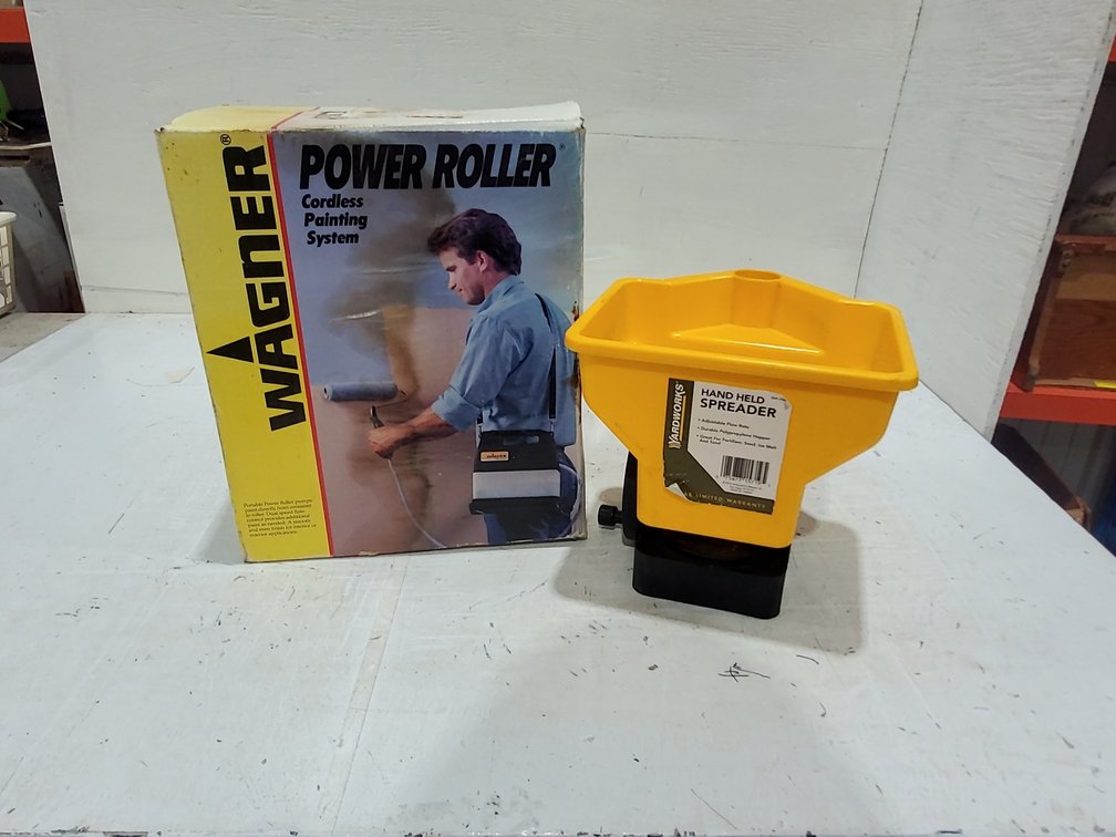 Hand held spreader/ power roller