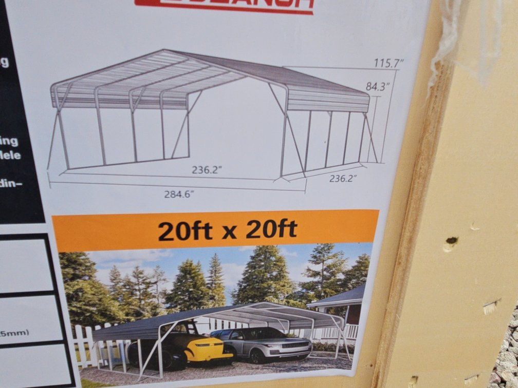 20x20 carport