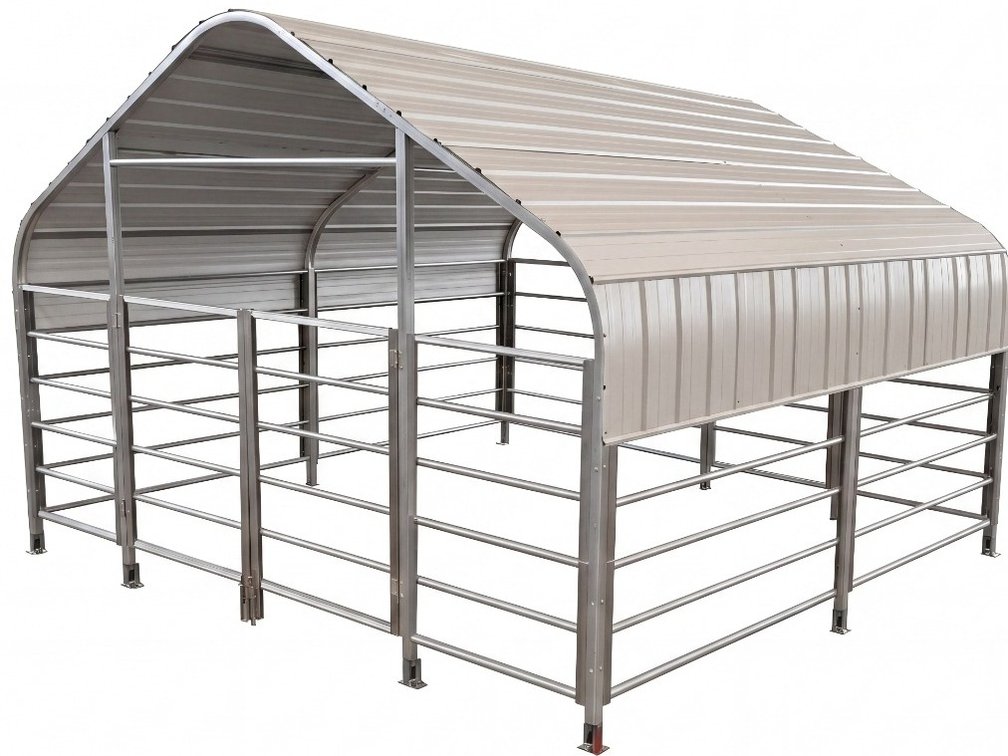 13x10 metal livestock shed