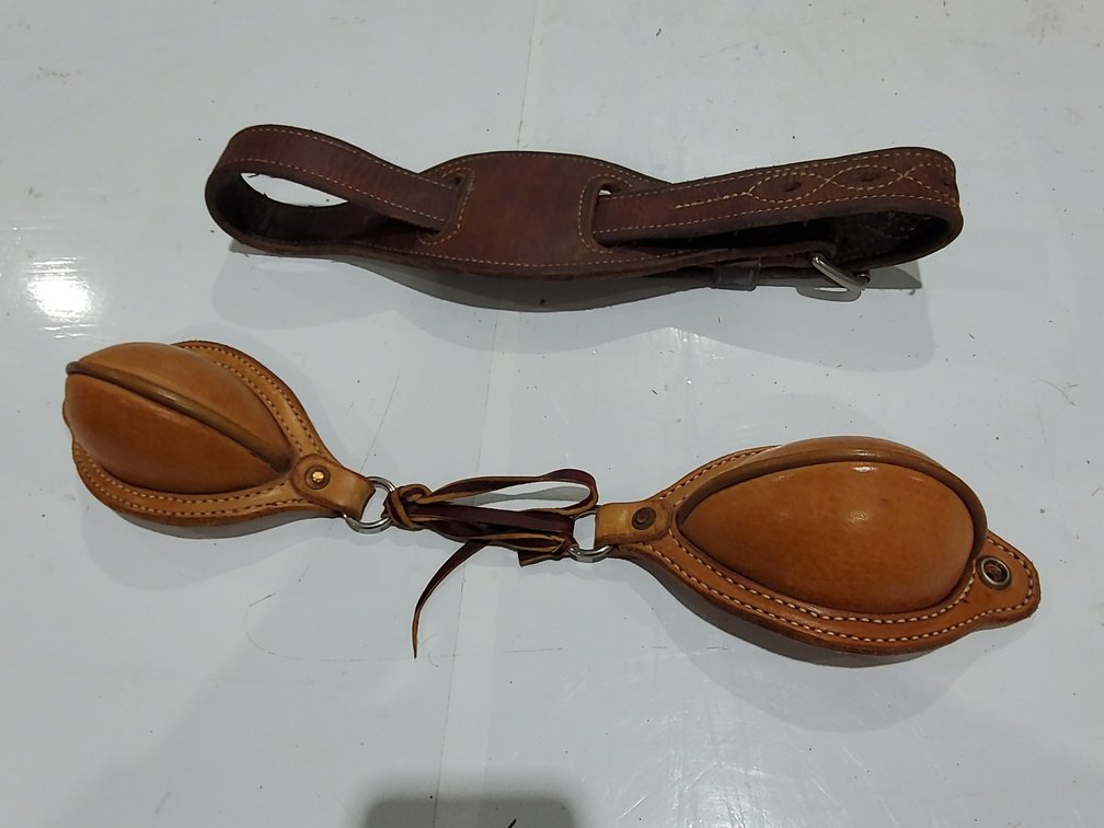 Bucking rolls & leather hobbles