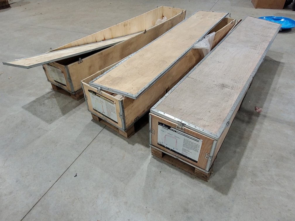 (3) wooden crates