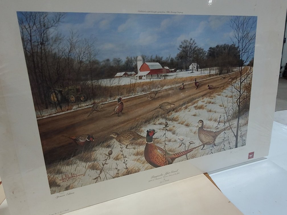 Ringnecks After Gravel Print & 1996 coin