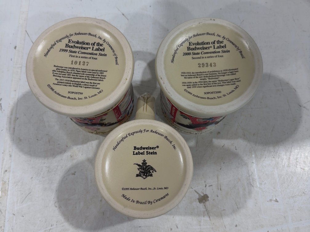Budweiser Steins