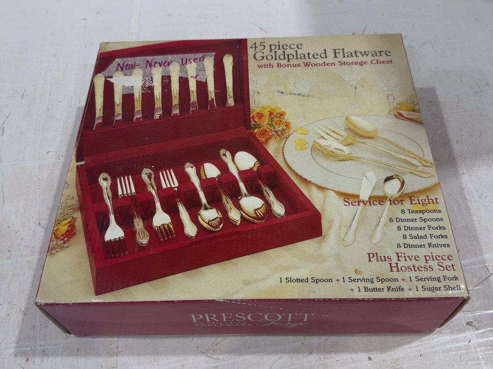 Goldplated Flatware Set
