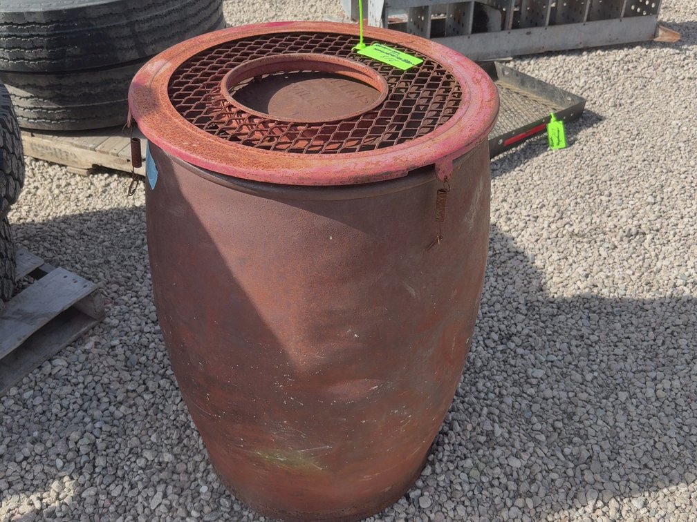 Vintage oil barrel