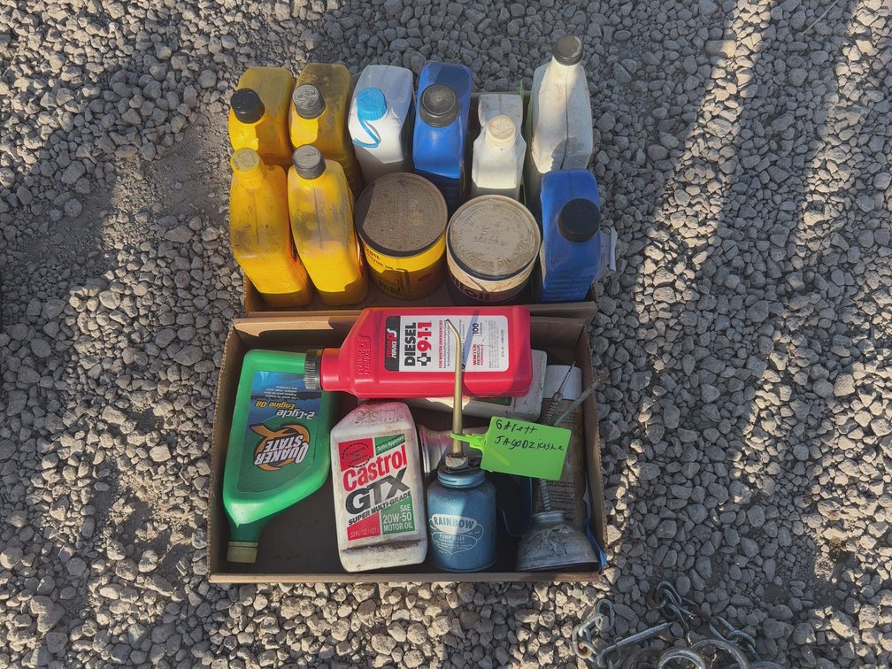 Oil etc 2 boxes