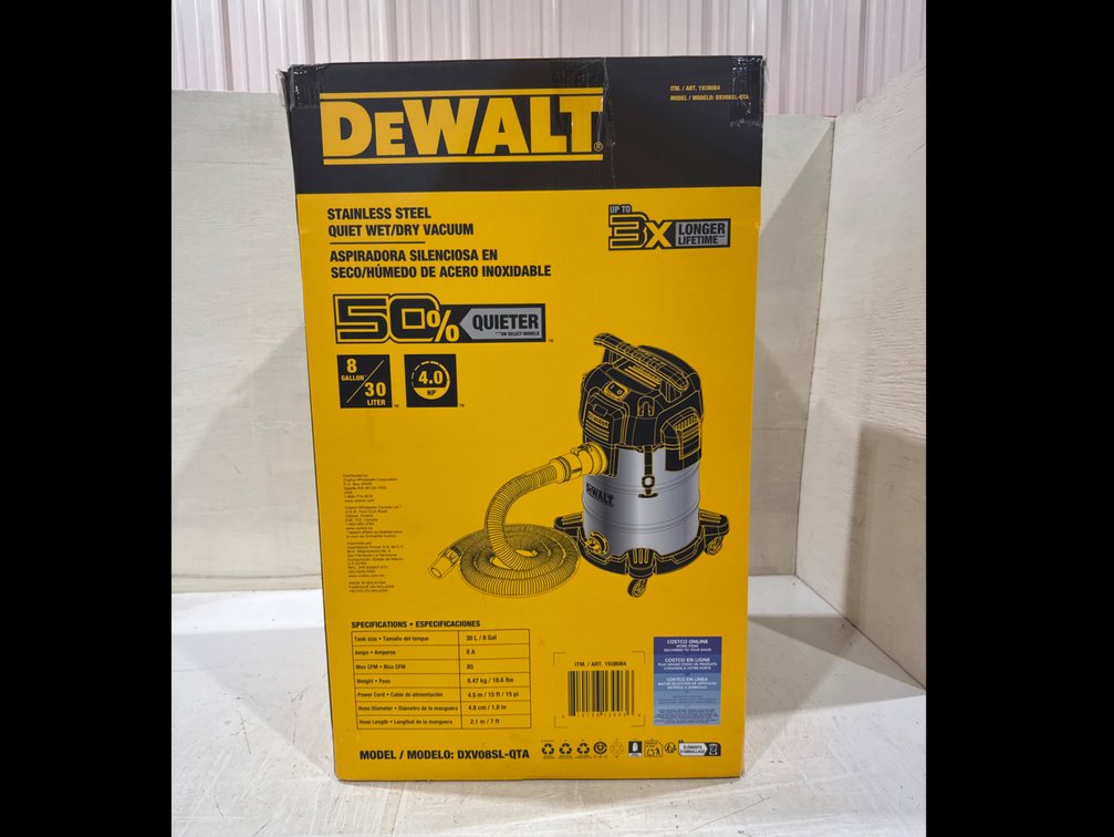 DeWalt Stainless Steel Vacuum