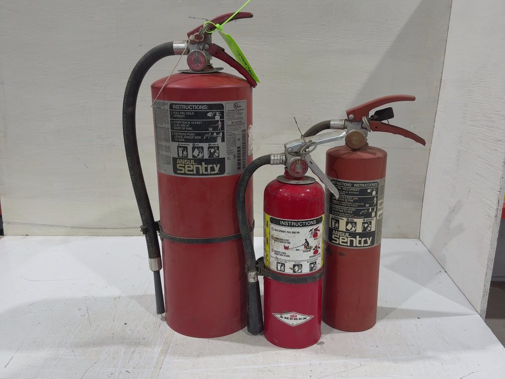 3 Fire Extinguishers