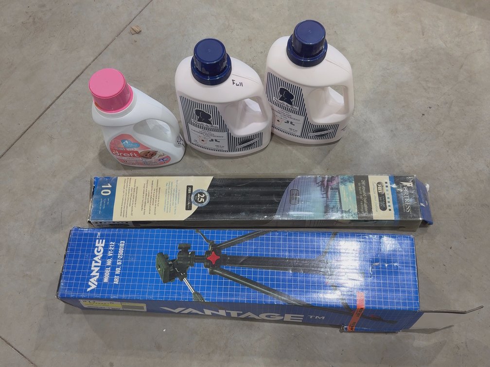 Tripod, Balusters, laundry detergent