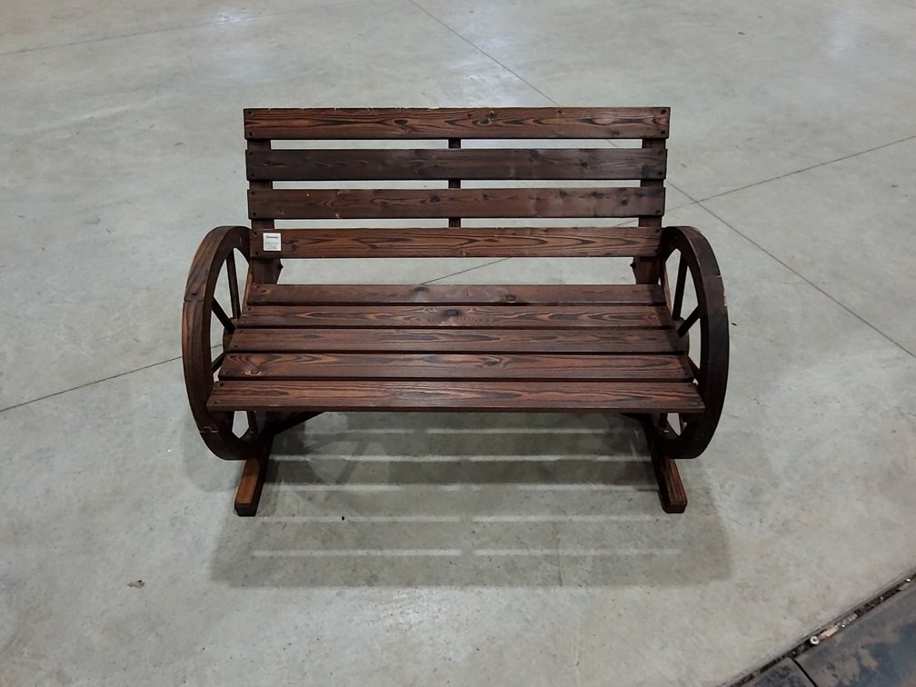 Wood bench