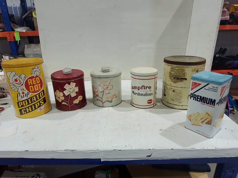 Antique tins