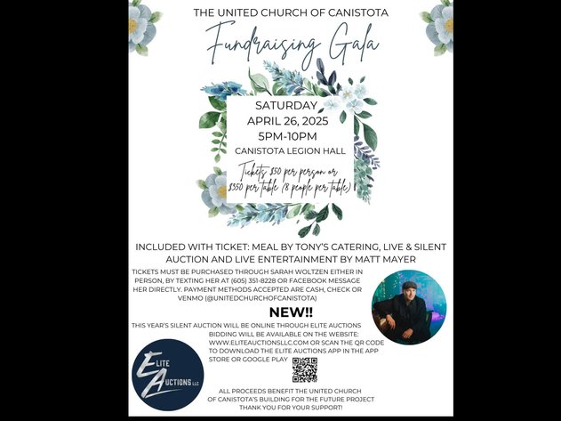 The United Church of Canistota Fundraising Gala