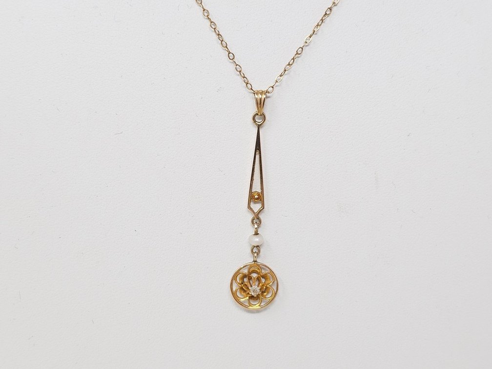 Gold Lavalier on Chain