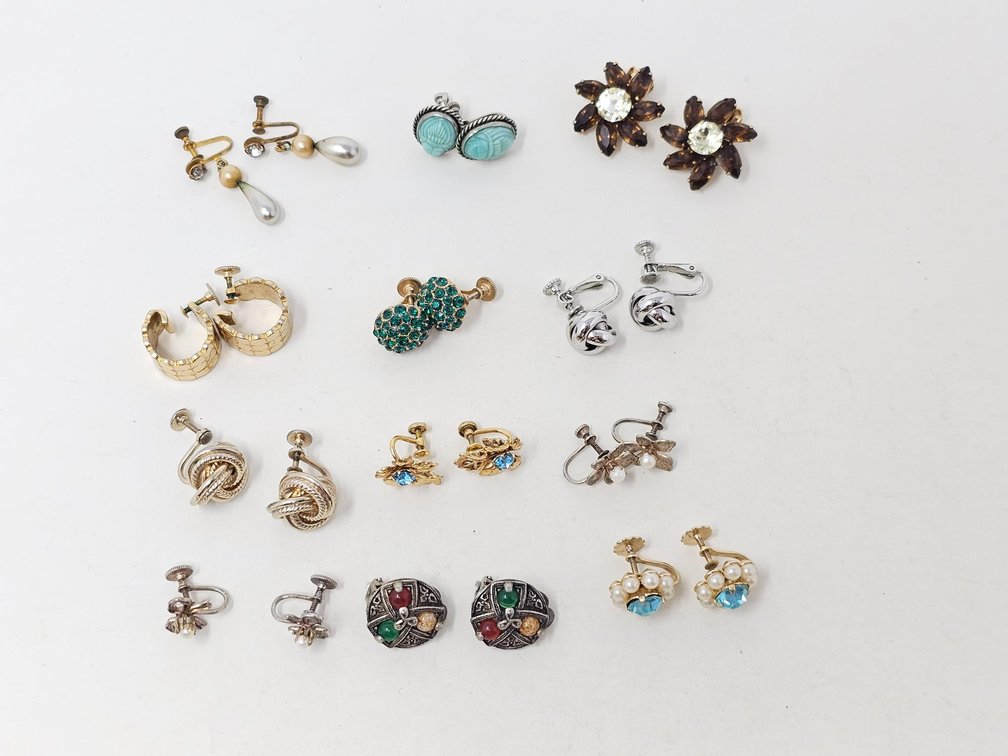 12 Pairs of Vintage Earrings