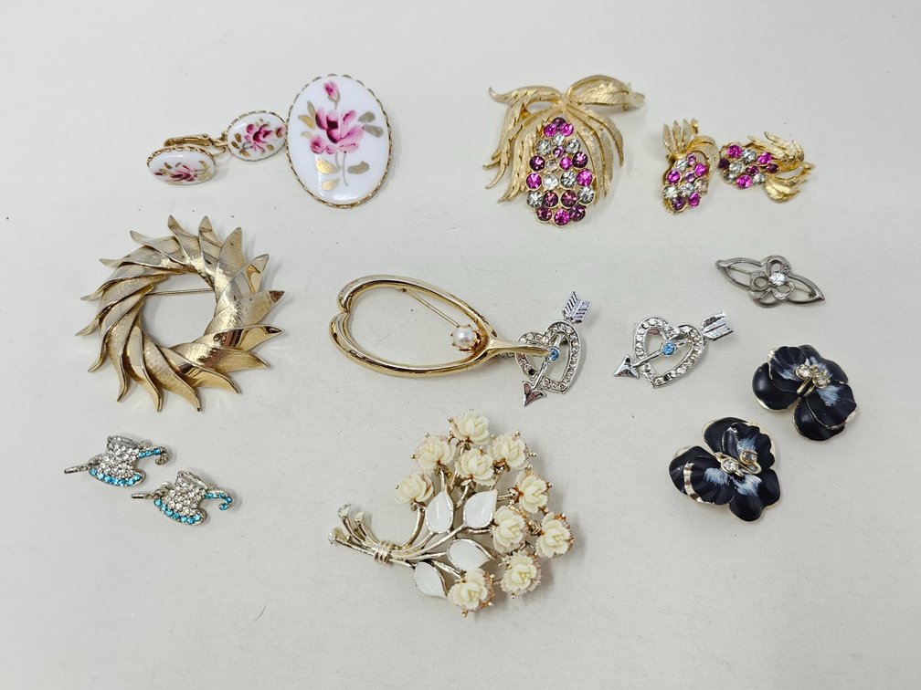 Costume Brooches and Earrings