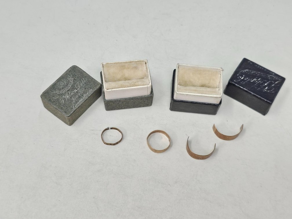 Gold Baby Rings and Wedding Band