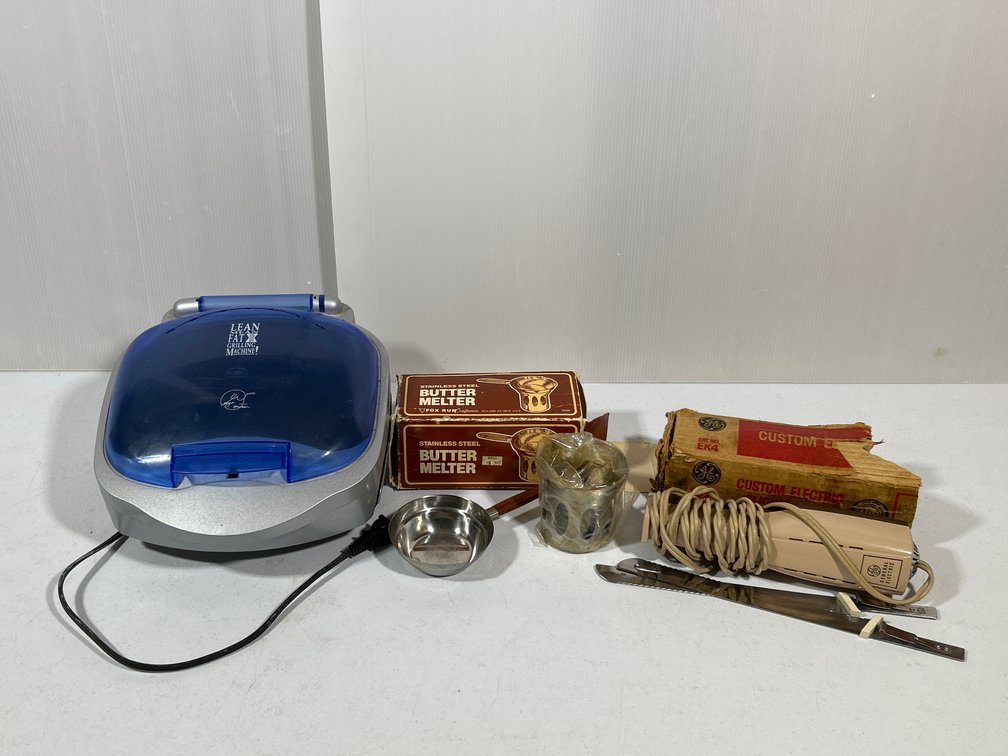 George Foreman Grill, Butter Melter, GE Electric Knife