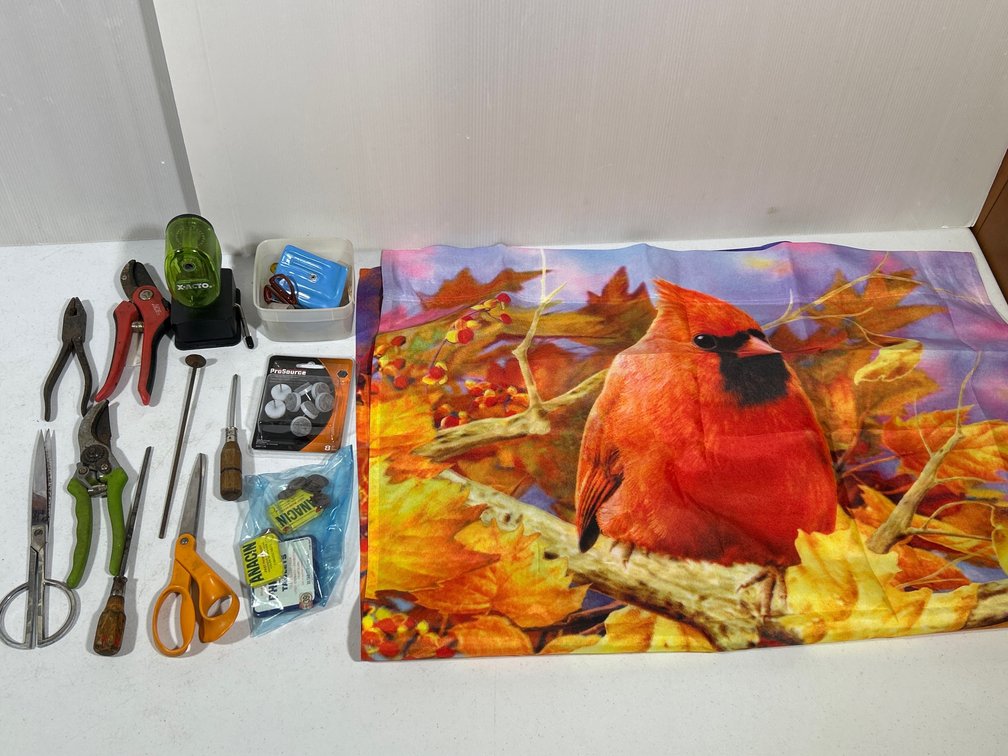 Tools, Hardware, Cardinal Garden Flag, Pencil Sharpener