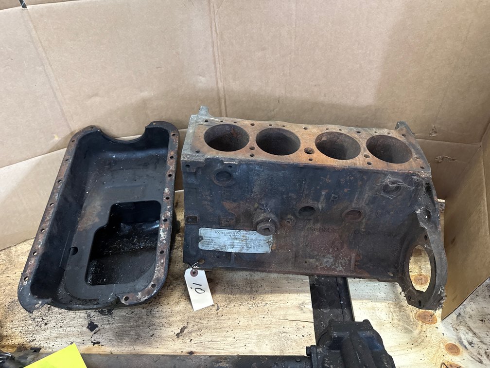 Vintage Rootes Group Sunbeam Alpine Engine Block Bare Assembly